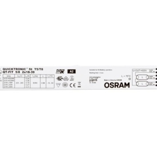 Elektroninis balastas QT-FIT5/8 2x18-39W Osram