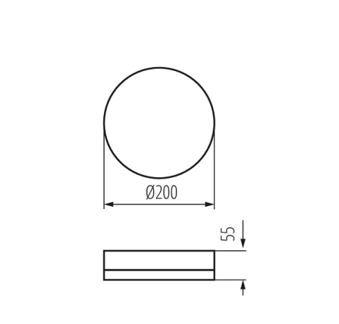 Šviestuvas IPER LED 19W-NW-O 2280lm IP65