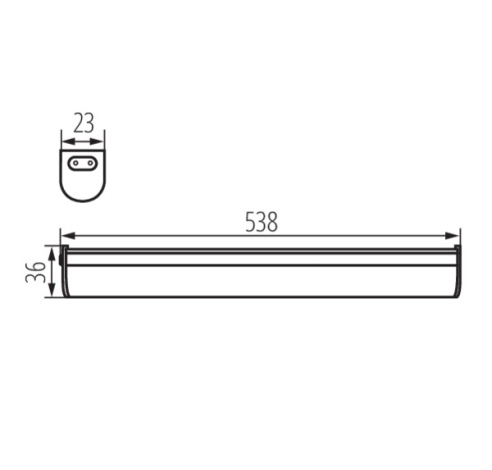 Šviestuvas LED MERA T5 10W 4000K 600mm